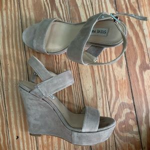 Steve Madden Platform Suede Wedges